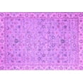 thumbnail image 1 of Ahgly Company Machine Washable Indoor Rectangle Oriental Purple Traditional Area Rugs, 3' x 5', 1 of 4