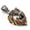 Gold Black, variant on Hiphop Rock Stainless Steel Animal Lion Head Pendant Necklaces for Fashion Men-Gold
