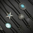thumbnail image 4 of 6 Pieces Classical Bolo Ties Set Western Cowboy Stylish Cord Necktie, 4 of 14