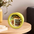 thumbnail image 2 of de madera con muebles, regalo elegante, juego de construcción artesanal hecho a mano, casa pequeña Amarillo Zulema Casa de muñecas en miniatura, 2 of 7