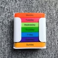 thumbnail image 5 of Stay on Track - 7-Day Medication Organizer, Stackable Pill Organizer, for Effortless Health Management, 4X a Day 7 Days a Week, Travel-Friendly Home Supply (F), 5 of 7