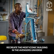 LEGO Marvel Avengers Tower Building Kit, Detailed Recreation of the Iconic HQ Featuring Classic Movie Scenes, 31 Figures and Accessories, Gift for Marvel Fans and Model-Makers, 76269