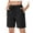 Black, variant on TACVASEN Women's Hiking Shorts Quick Dry Lightweight Water Resistant Athletic Shorts with 3 Zipper Pockets Drawstring Waistband