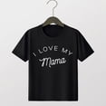 thumbnail image 2 of Faraee Mothers Day Shirt for Kids Toddler Boys Girls Letter Print Short Sleeve T-Shirt Crewneck Casual Basic Tee Tops Black 2-3 Years, 2 of 4