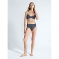 thumbnail image 5 of Free Assembly Women's and Women's Plus Banded High Waisted Print Bikini Bottoms, Sizes XS-3X, 5 of 5
