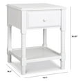 thumbnail image 7 of DaVinci Jenny Lind Engineered Wood Spindle Kids Nightstand in White, 7 of 7
