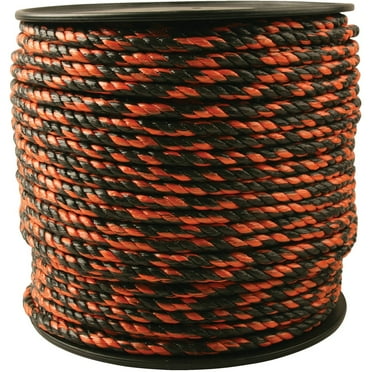 Do it Best 3/8 In. x 450 Ft. Orange & Black Truck Polypropylene Rope 732761