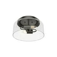 thumbnail image 6 of Hunter - Hartland 2-light Noble Bronze, Medium Size Flush Mount Light, Dimmable, Casual Style, Round Shaped, for Bedrooms, Dining, Living Rooms - 19015, 6 of 8
