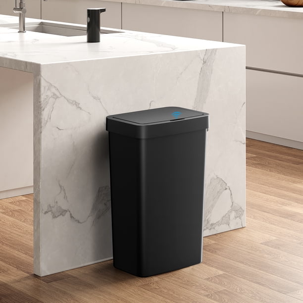Mainstays 50L (13.2 Gallon) Plastic Kitchen Automatic Trash Can