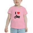 thumbnail image 2 of I Heart Love Dirt Bike Cute Toddler T-Shirts for Boys Girls (Pink, Youth M), 2 of 5