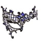 thumbnail image 2 of Máscara de mascarada, accesorios de cosplay con diamantes de imitación, media máscara, accesorios de disfraz para azul, 2 of 9