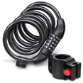thumbnail image 1 of Amdohai Bike Lock 5 Digit Code Combination Bicycle Security Lock 1200 mm x 12 mm Steel Cable Spiral Bike Cycling Bicycle Lock, 1 of 8