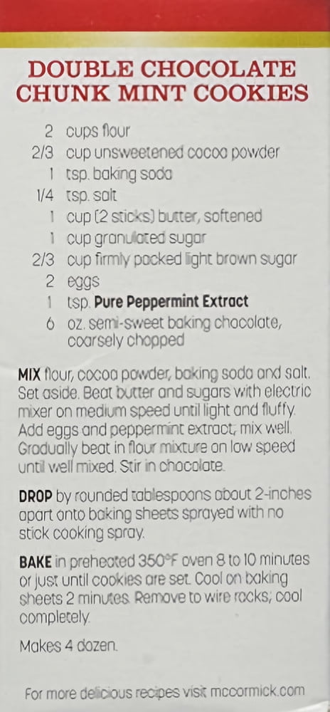 McCormick Pure Peppermint Extract 1 fl. oz. (Pack of 5)