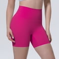 thumbnail image 5 of AzureSilk Womens Athletic Shorts Tight Yoga Pants Women No Front Seam Biker Shorts Lounge Workout running shorts for women Solid Color, Size S-XL, 5 of 6