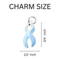 thumbnail image 2 of Light Blue Ribbon Split Style Key Chains, 2 of 2