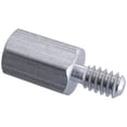 thumbnail image 1 of Jack Screws - Male #4-40 x 3/16 (OD) x 3/16 (Body Length) x 1/2 (Male Thread Length), Steel, Zinc Trivalent Plating, (QUANTITY: 1000), 1 of 1