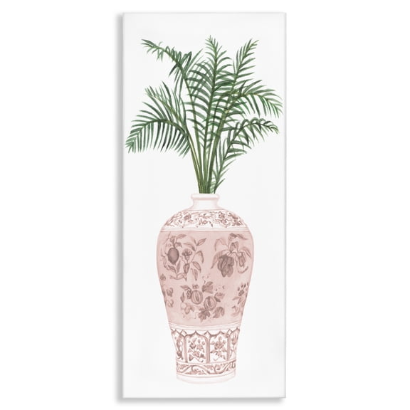 Stupell Industries Eclectic Palm Leaves in Ornate Vase Canvas Art, 10 x 24, by Melissa Wang