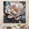 thumbnail image 2 of Designart "Peonies Blooming Pink Grey I" Floral Peony Metal Art Print, 2 of 5