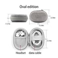 thumbnail image 4 of Bolsa de cable de carga de auriculares inalámbricos Estuche de transporte Organizador de cables de auriculares compatible con Bluetooth Estuche Almacenamiento y organización del hogar Rectángulo Negro Wosthever HA067636-04, 4 of 6