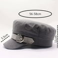 thumbnail image 2 of CoCopeaunts Newsboy Hats for Women Cotton Hat British Style Warm Retro Newsboy Caps Military Octagonal Cap Female Visor Caps, 2 of 7
