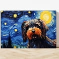 thumbnail image 4 of Briard Dog Canvas Van Gogh Starry Night Wall Art Gifts Canvas Wall Art Frame Music Artist Customized Canvas Framed Photo Art Work For The Bedroom(Gifts For Dog Lover ), 4 of 6