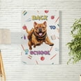 thumbnail image 2 of Back to School Cute Chinese Shar-Pei Vertical Matte Canvas Poster Dog Lover Wall Art Home Decor - 13010, 2 of 5