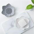 thumbnail image 2 of Silicone Soap Dishes with Draining - Lotus Shaped Bathroom Bar Soap Holder for Shower - Soap Tray for Kitchen Sink - Floral Shape Soap Saver for Counter Bathtub(1/4 Pack), 2 of 7