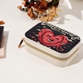 thumbnail image 7 of Valentine's Day Velvet Portable Decorative Box with Removable Compartment - Jewelry Stand, Necklace Organizer, and Gift, 7 of 7