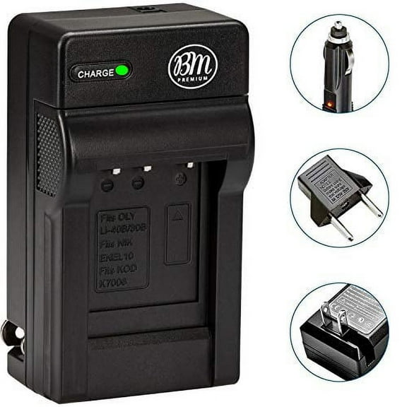 BM Premium LI-42B Battery Charger for Olympus Stylus 1040, 1050W, 1060, 1070, 1200, 7000, 7010, 7020, 7030, 7040, Tough 3000, TG-310, TG-320, VR310, VR320, VR330 Digital Camera