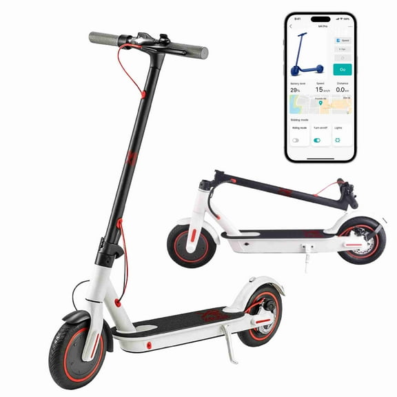 Scooter Eléctrico X-Rush X700 Pro Plegable Blanco, Motor 500W, 25 km/h, Batería de Larga Duración, Pantalla LCD y Luces LED