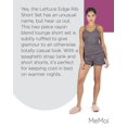 thumbnail image 7 of MeMoi Women's Ruffled Lettuce Edge Rib Tank Top and Short Set - Womens - Female, S, Purple-Gray, 7 of 7