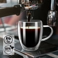 thumbnail image 2 of PARACITY Coffee Mugs Set of 2 Double Wall Coffee Mug 12 OZ Glass Coffee Mugs with Handle Insulated Coffee Mug for CappuccinoLatteCoffee Borosilicate Glass Coffee Cups for KitchenTravel, 2 of 7
