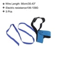 thumbnail image 2 of Uxcell 5pcs 0.9M ESD Anti Static Foot Heel Straps Anti Static Wrist Strap Band Adjustable Velcro-Type Grounding Removing Static, 2 of 4