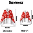 thumbnail image 6 of CoCopeaunt Wearable Blanket Flannel Shawl Blanket, Oversized Fleece Throw Blankets Snowflake Poncho, Cozy Gifts For Women, 47 X 59\\, 6 of 6