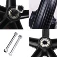 thumbnail image 3 of CHOK Roue avant de 8 Pouces 2 Pcs Roues de Remplacement pour Fauteuil Roulant Pneu Plein Antidérapant 190mm Gris en Noir Roues pour Fauteuils Roulants Marcheurs Marcheurs (Noir), 3 of 5