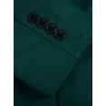 thumbnail image 5 of Lars Amadeus Men's Notched Lapel Center-Vent Back One-Button Blazer, 5 of 7