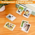 thumbnail image 5 of Acrylic Picture Frame, 3 Pack Acrylic Photo Frames Horizontal Magnet Double Sided Acrylic Frames, Thick Clear Picture Frame Frameless Transparent Desktop Display, 5 of 7