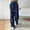 Blue, variant on High Waist Corduroy Wide Leg Trousers for Women Straight Fit Casual Big Size Pants