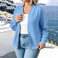 thumbnail image 2 of Womens Zip Up Sweatshirts Jackets Long Sleeve Casual Loose Outwear with Pockets Winter Fall Outfits, 2 of 8