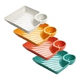 thumbnail image 4 of Juego de 4 Piezas Que Incluye Platos Y Platillos para Dumplings, Platos para Sushi Japonés, Bandejas para Servir Y Platos para Salsas, Aperitivos Y Fr, 4 of 8