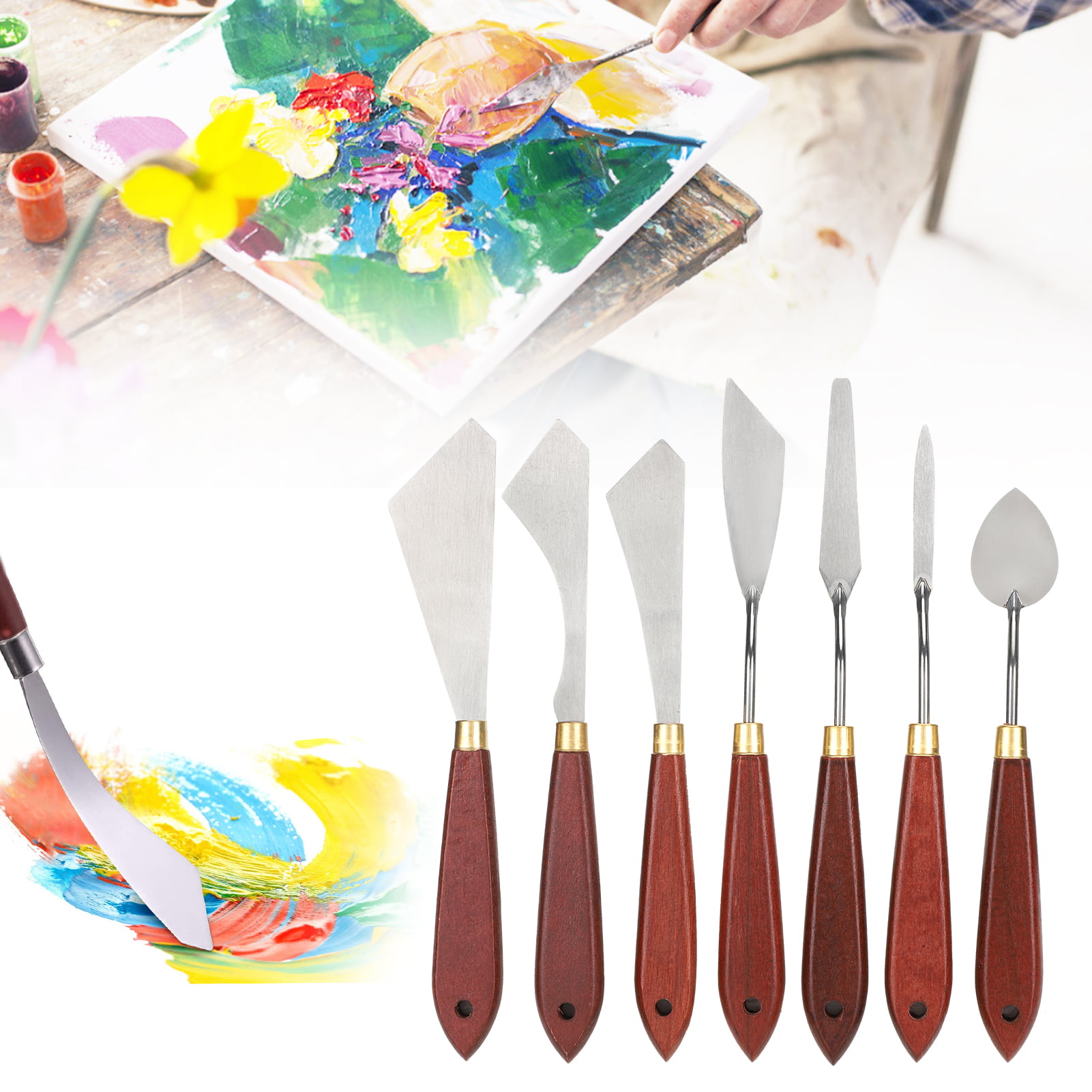 Plastic Paint Palette Knife Set for Acrylic Painting, DIY Crafts (25 P –  BrightCreationsOfficial