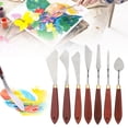 thumbnail image 1 of Palette Knife Set, 7Pcs/Set Stainless Steel Palette Knife Set Selection Of Different Sizes And Styles Of Stainless Steel Palette Knives Mixing Scraper Set, 1 of 8