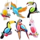 thumbnail image 1 of Paper Hanging Parrot Decoration 6pcs/set Paper Hanging Parrot Decoration Tropical Party Decoration Summer Party Garden Birthday Wedding Decor, 1 of 6