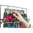 thumbnail image 3 of Nail Polish Wall Rack Organizer, 6 Shelf,Holds Up To 102 Bottles (Gloss Black Steel) (NAILWM6BK), 3 of 4
