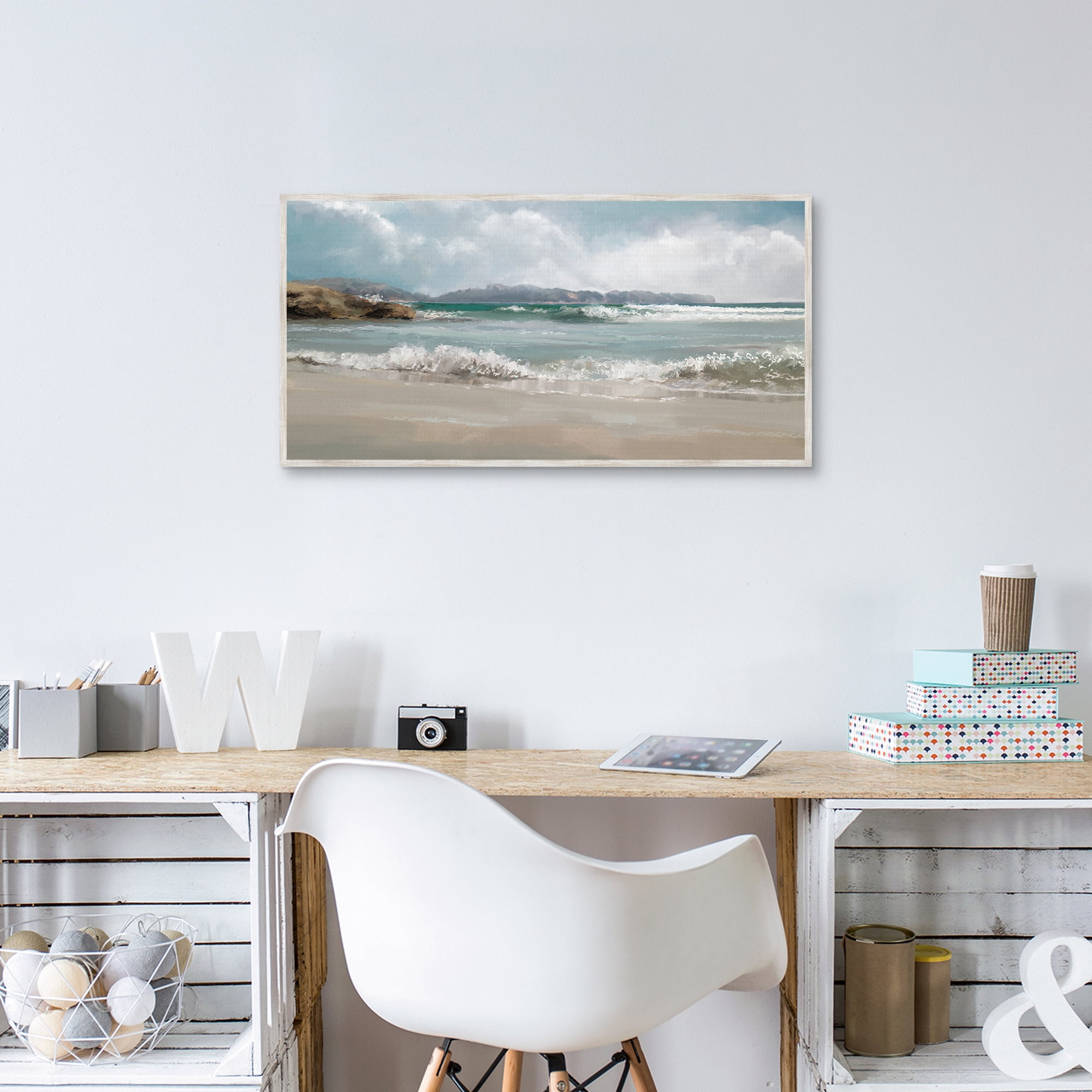 Morning Tides by Studio Arts Framed Canvas Art