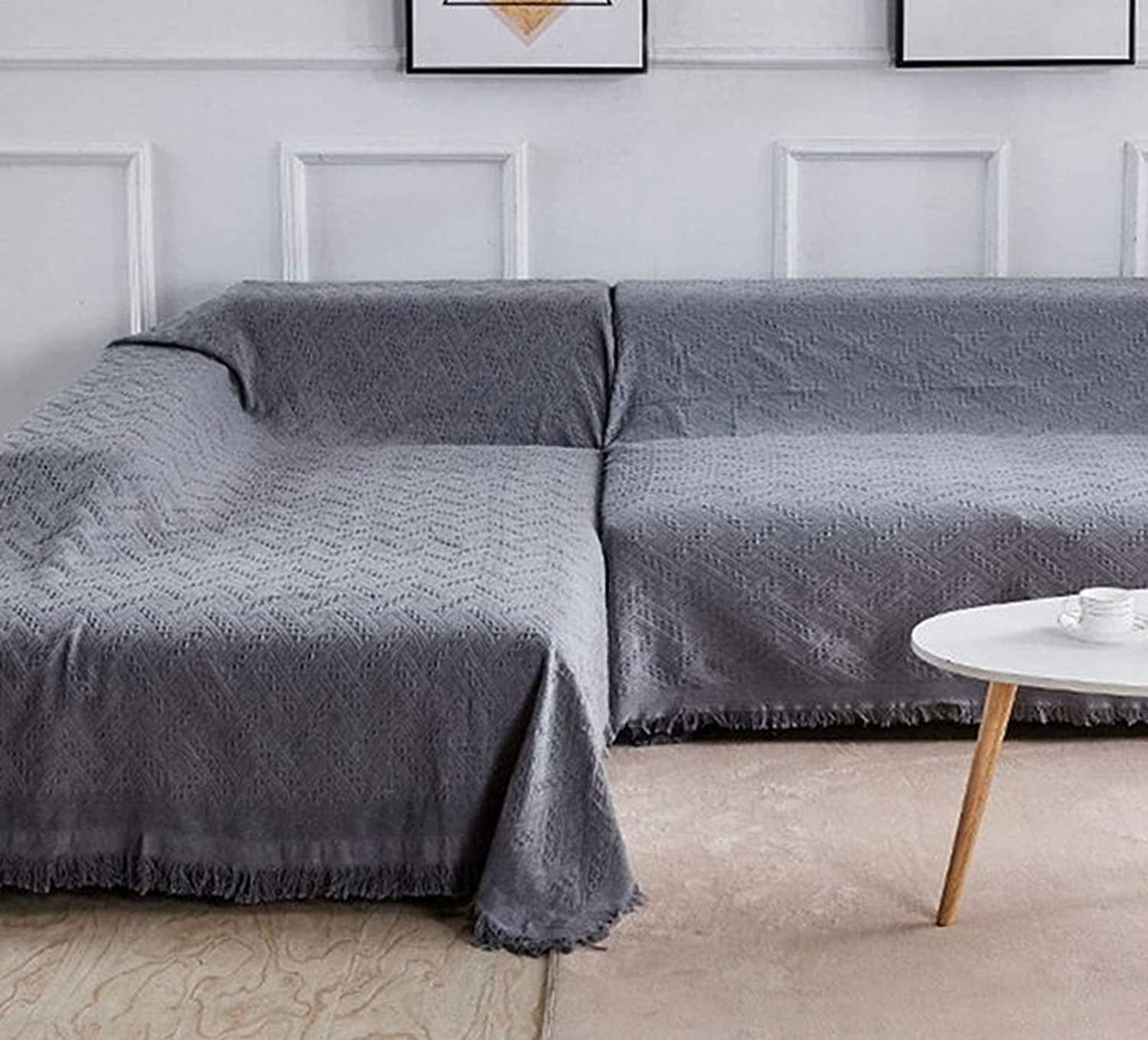 Sanmadrola Sofa Covers Couch Cover Sectional L Shape Couch Blanket