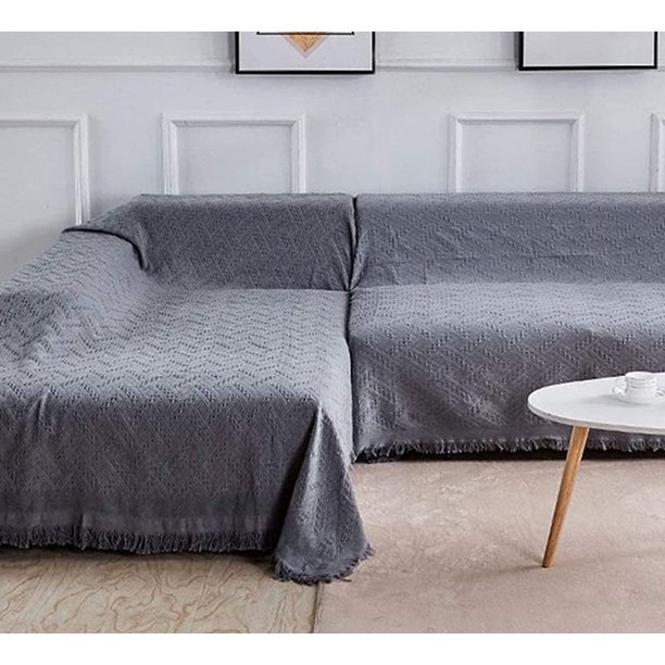 Sanmadrola Sofa Covers Couch Cover Sectional L Shape Couch Blanket