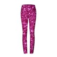 thumbnail image 5 of QATAINLAV Women's Stretch Yoga Leggings Fitness Running Gym Sports Legging Pants Trendy Print Full Length Tummy Control Tight Trousers Lightening Sales Hot Pink M, 5 of 7
