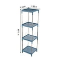 thumbnail image 3 of Kitchen Organizers and Storage On Clearance Storage Cart For Laundry Room Organization, 4 Tier Shelving Unit Utility Cart Storage Rack For Kitchen Bathroom Laundry Narrow Places, 3 of 8