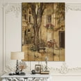 thumbnail image 2 of Designart Provence French Village I Country Print on Natural Pine Wood Art Print, 36" x 46", 2 of 3